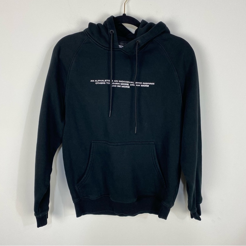 Alphalete Black & White Athletic Hoodie Sweatshirt Workout Lounge